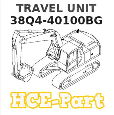 38Q4-40100 38Q4-40100BG Unidad de viaje para R140LC-9